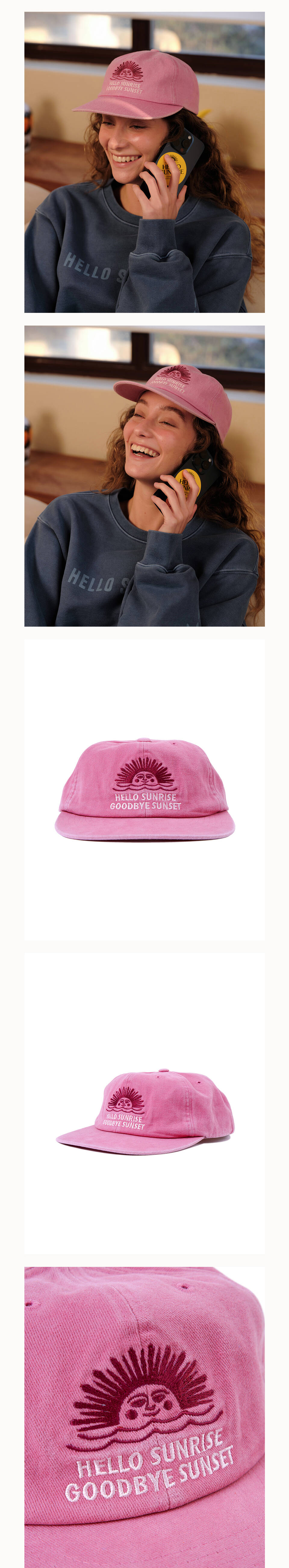 HELLO SUNRISE ハローサンライズ 6パネルキャップ HELLO SUNRISE＞ボルケーノ ロゴ 6パネル キャップ（キャップ